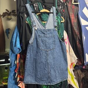 Overall Denim Dress